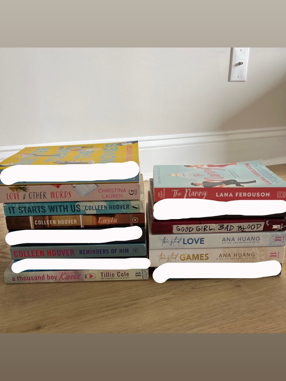 Stack of Assorted Paperback Romance & YA Books - Pastel Covers